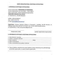 Zimowisko w Zakopanem 2020 - karta kwalifikacyjna oraz informacja dla rodziców