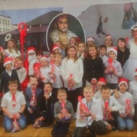 Mikołaj w Świetlicy Wiejskiej w Gorzyczkach (1)