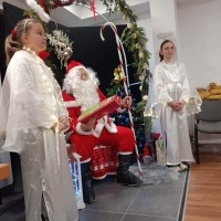 Mikołaj w Świetlicy Wiejskiej w Osinach (2)
