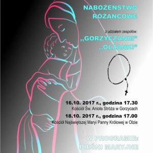 Nabożeństwo Różańcowe z udziałem zespołów z Gorzyc i Olzy.