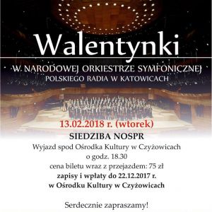 Walentynki w Narodowej Orkiestrze Symfonicznej Polskiego Radia w Katowicach.