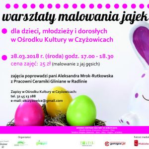 Warsztaty malowania jaj gęsich.